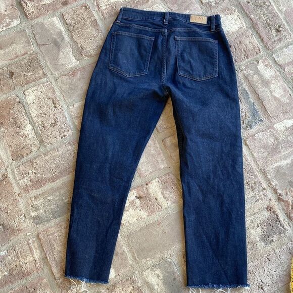BDG Urban Outfitters AXYL High Rise Raw Hem Dark Wash Jeans Size 30 - Picture 10 of 14